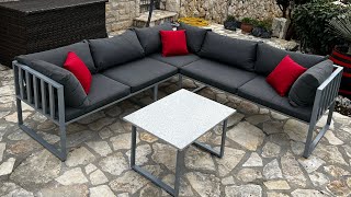 Modern Outdoor Steel Furniture Build [upl. by Gustafson65]