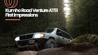 Kumho Road Venture AT51 quotunboxingquot and initial impressions [upl. by Obie]