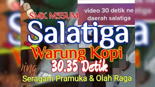 Lagi Viral Vidio M35UM Pelajar SMK Salatiga di warung kopi seragam Pramuka dan olah raga 3035 detik [upl. by Ramas]