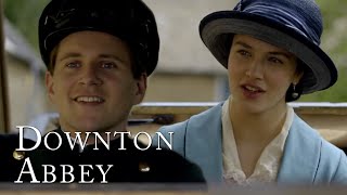 Lady Sybil and Tom Branson Meet for the First Time  Downton Abbey [upl. by Darsey839]