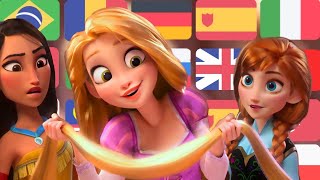 Wreck It Ralph 2 Princesses Scene In 23 Languages [upl. by Pinette]