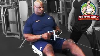 Ronnie Colemans Seated Cable Row  Back Exercise 3 [upl. by Nevlin800]