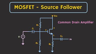 MOSFET Source Follower Common Drain Amplifier  Small Signal Analysis Explained [upl. by Learrsi]