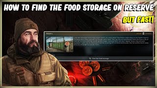 WHERE TO FIND THE FOOD STORAGE ON RESERVE  EFT ESCAPE FROM TARKOV  JAEGER TASK QUEST RESERV 1211 [upl. by Amak22]