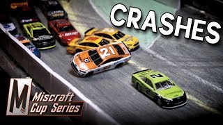 NASCAR StopMotion Crashes  Miscraft Cup Series [upl. by Eanehs334]