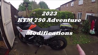 2023 KTM 790 Adventure Modifications [upl. by Eelydnarb]