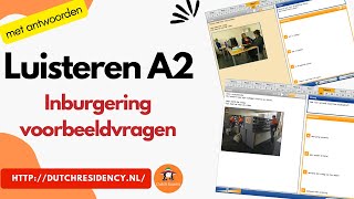 2024 luisteren Inburgering A2  luisteren voorbeeldvragen met antwoorden [upl. by Lalage]