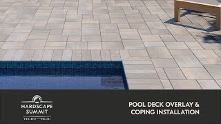 Pool Deck Overlay and Coping Installation [upl. by Notle]