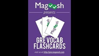 Magoosh english vocabulary flashcards for GRE examination [upl. by Sherer]