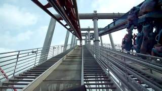 POV Dueling Dragons roller coaster ride front row seat Universal Studios Orlando [upl. by Pip283]