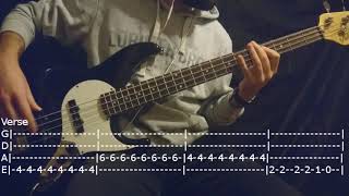 HIM  Join Me In Death Bass Cover Tabs [upl. by Eugenides]