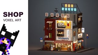 MagicaVoxel  Shop  Voxel art [upl. by Eidarb]