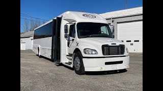 2018 Freightliner M2 Executive Coach with cummins diesel engine under hood and undercarriage [upl. by Llevad942]