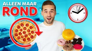 1 DAG ALLEEN MAAR ROND VOEDSEL ETEN Challenge [upl. by Aihsital869]