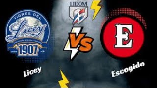 LICEY VS LEONES DEL ESCOGIDO EN VIVO [upl. by Bobbi]