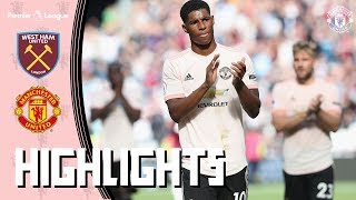 Highlights  West Ham United v Manchester United  Premier League [upl. by Seditsira756]