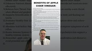 benefits of apple cider vinegar [upl. by Thatcher]