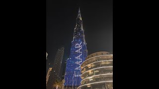 The Magnificent Burj Khalifa Dubai Amazing Night View  Must watch [upl. by Asile716]