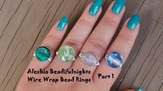 Wire Wrap Bead Ring Wirework Tutorial Part 1 [upl. by Yablon]