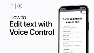 How to use dictation and edit text with Voice Control on your iPhone — Apple Support [upl. by Yblok496]