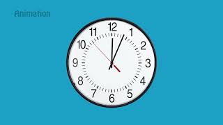 Fast Ticking Clock with Sound  Animation [upl. by Ehrenberg]