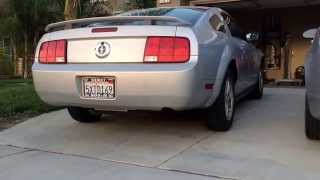 2007 V6 Mustang Muffler Delete  Start Up and Revs [upl. by Yasdnil]