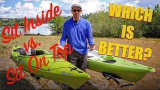 Sit Inside vs Sit On Top Kayaks  Which Is Better For You  Kayaking 101 [upl. by Eserehs]