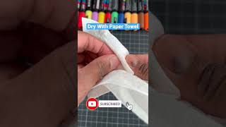 Best Way To Clean Posca Pens  😍 art drawing shorts [upl. by Cousins]