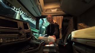 Truck life  frigo transport  SCANIA S500 DriversDJI Osmo Action 4 [upl. by Origra2]