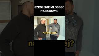 SZKOLENIE MŁODEGO NA BUDOWIE shorts budowa [upl. by Sidnee]