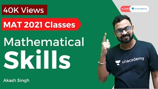 MAT 2021  Mathematical Skills By Akash Singh  Class 01  Strategy Tips and Tricks [upl. by Goldner943]