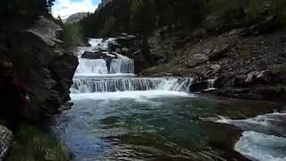 Waterfall  Ordesa y Monte Perdido National Park near Torla Spain [upl. by Lennej816]