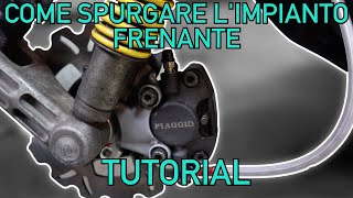 SPURGO L’IMPIANTO FRENANTE DELLO ZIP  TUTORIAL [upl. by Naimad113]