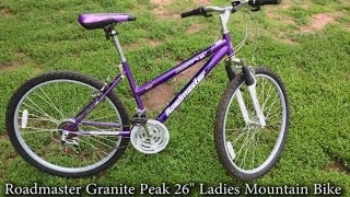 Review Roadmaster Granite Peak 26quot Ladies Mountain Bike Magenta Bicycle review [upl. by Yrogreg]