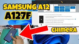 Samsung A12 FRP Bypass by Chimera A127F [upl. by Niawtna824]