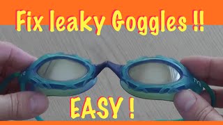 How to Stop Swim Goggles From Leaking [upl. by Sucrad]