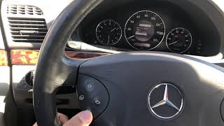 Mercedes E320 Service Message reset [upl. by Ynnod283]