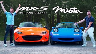 40000 Mazda MX5 vs 5000 MX5  30th Anniversary Meets NA Miata [upl. by Nickie]