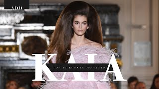 Kaia Gerber  Top 10 Runway Moments [upl. by Geaghan]