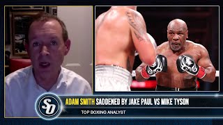 MIKE TYSON PLEASE NEVER FIGHT AGAIN  Adam Smith SADDENED by JAKE PAUL fight [upl. by Gladdie]