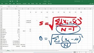 Mean Median Mode Basic Formulas [upl. by Prober]