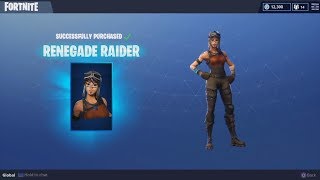 Buying the Renegade Raider amp Raiders Revenge  Fortnite Season Shop 1 [upl. by Alcine475]