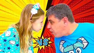 Nastya and dad are playing Copy me Challenge [upl. by Monson719]