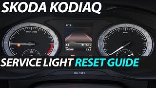 Skoda Kodiaq  Service Oil Maintenance Light Reset [upl. by Rap]