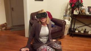 Mom getting scared using VR Goggles [upl. by Renmus529]