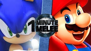 Mario vs Sonic Nintendo vs Sega  One Minute Melee S5 EP7 [upl. by Naus617]