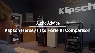 Klipsch Heresy III vs Forte III Speaker Comparison [upl. by Antoni]