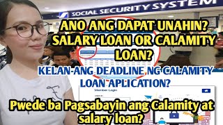 Pwede bang pag sabayin ang salary at calamity loanHanggang kelan ang calamity loan application [upl. by Anayit]