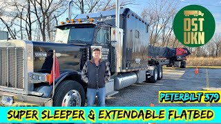 SUPER SLEEPER TRUCK TOUR  Peterbilt 379 [upl. by Zedecrem]