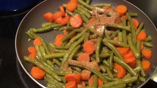 HARICOTS VERTS SAUTÉS AU CITRON ET AU VINAIGRE [upl. by Harmony]